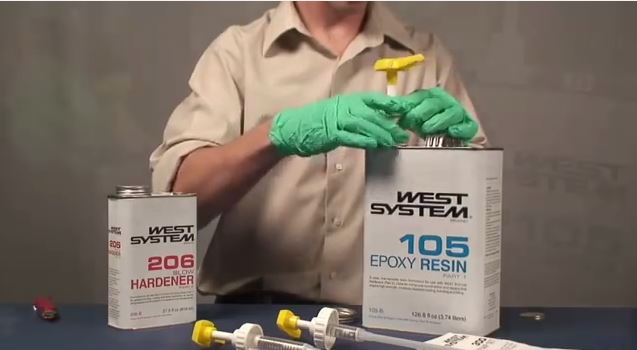 It's important to empty epoxy containers as much as possible before disposal. 