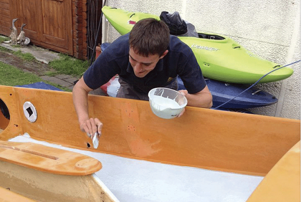 Using epoxy to restore a Fireball dinghy