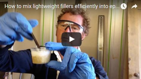 How to mix lightweight fillers efficiently into epoxy