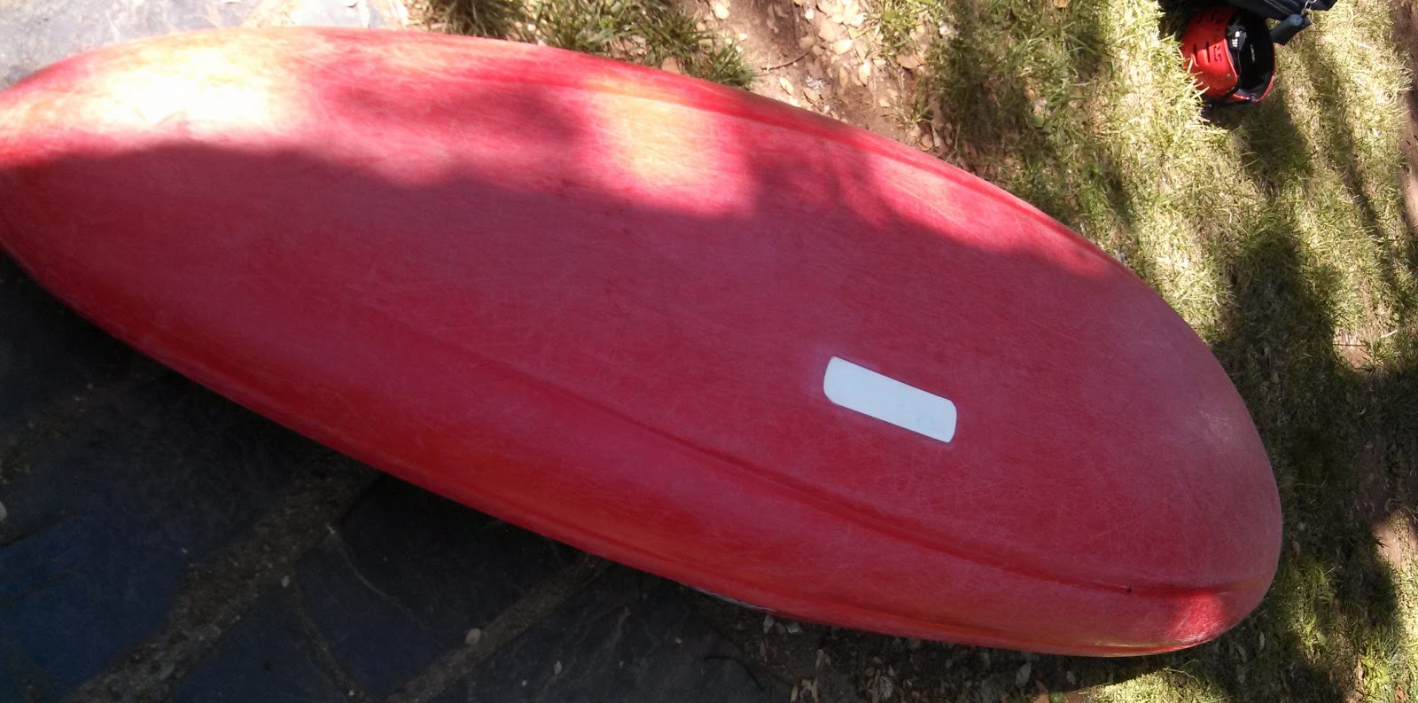Repairing a plastic kayak
