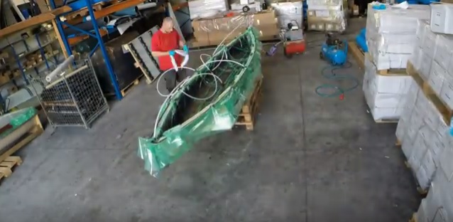 Vacuum infused Kayak