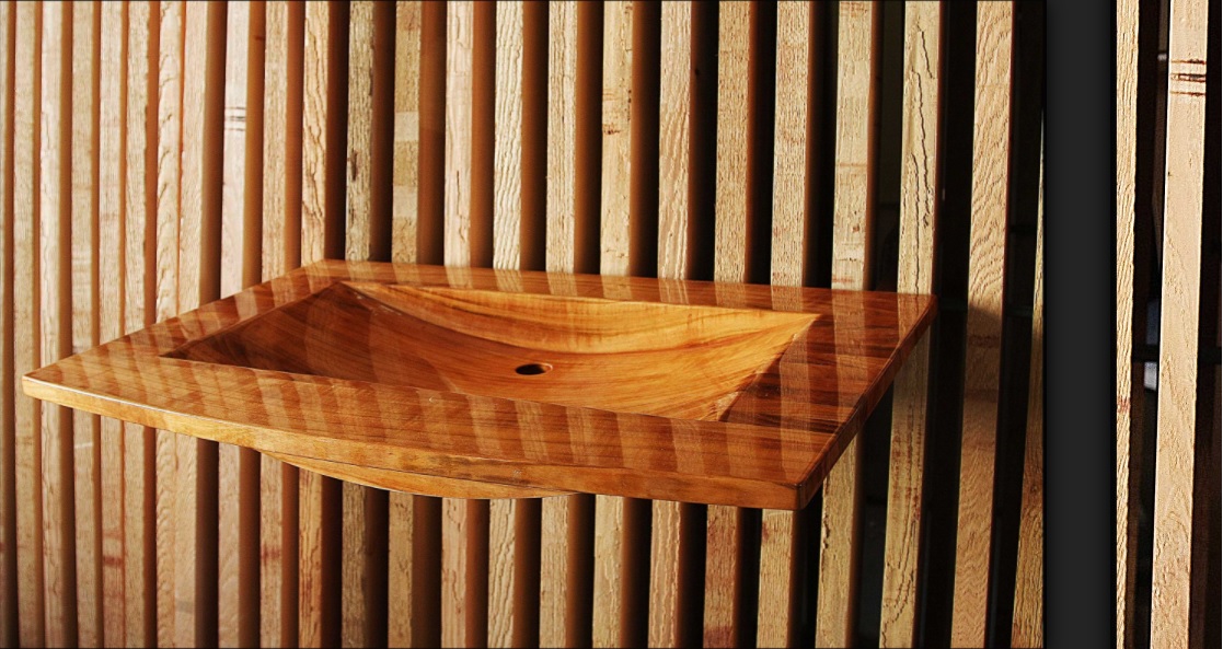 wooden sink 
