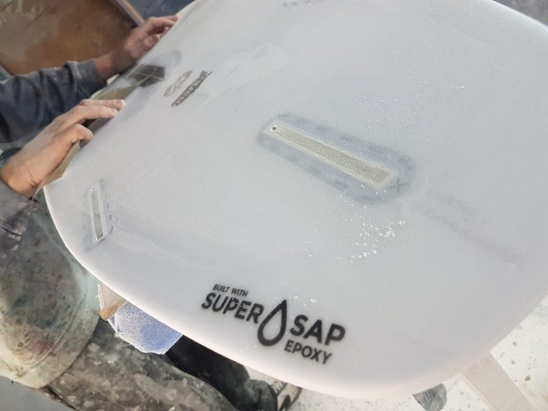 Using SuperSap epoxy resin to make bio-based surf and wake boards