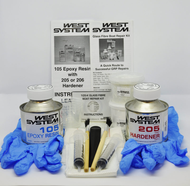 WEST SYSTEM 105-K Glass Fibre Boat Repair Kit updated
