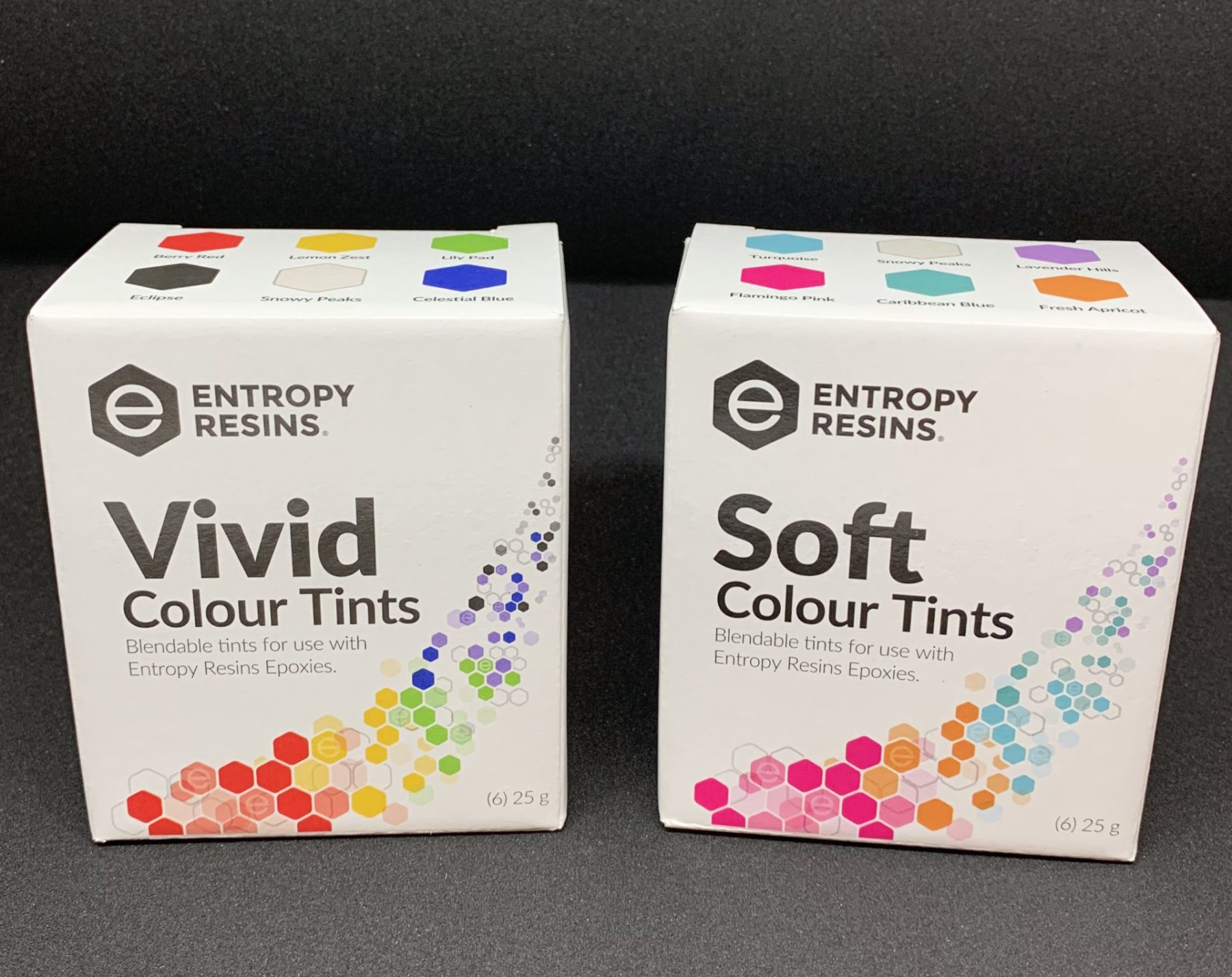 Stunning colour tints for epoxy creations added to Entropy Resins® range