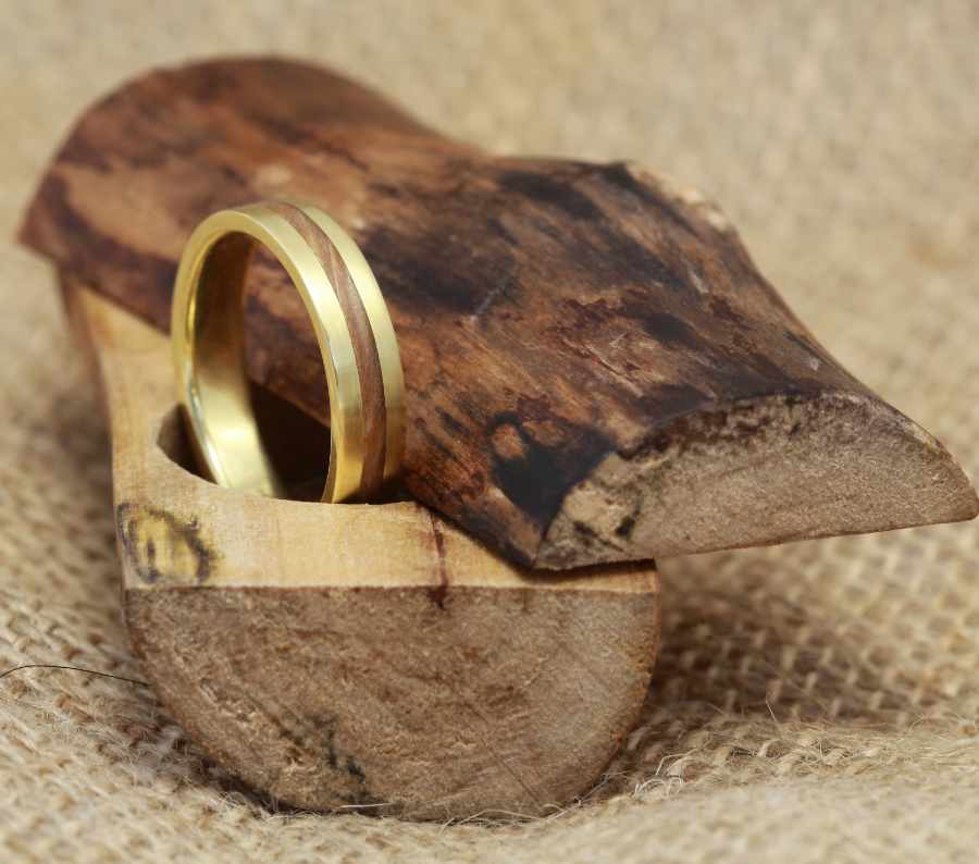 Creating an Artisan Gold Ring with Canadian Maple and Epoxy