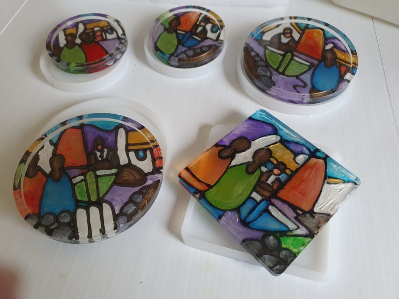 coasters made with entropy resins 