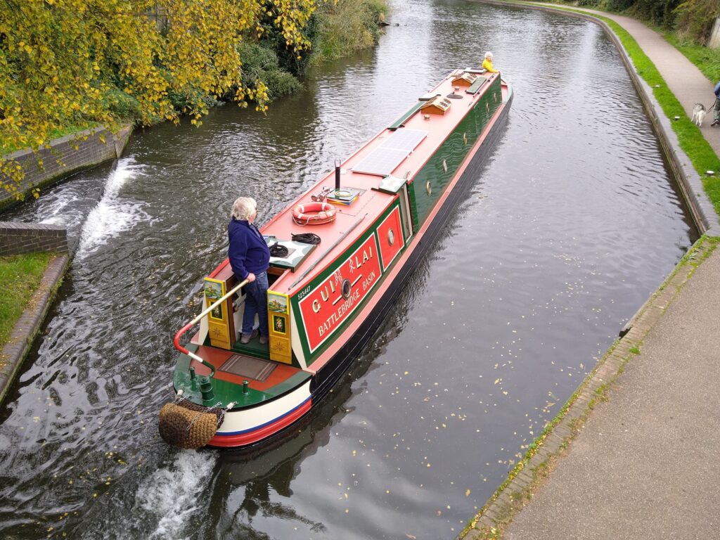 One of David Kemp's narrowboats in use by a customer in the midlands, UK. 