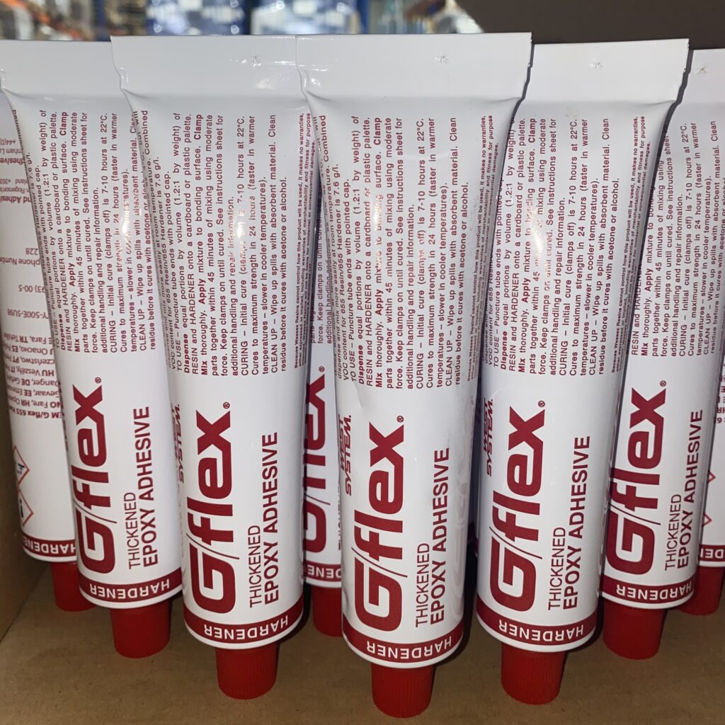 g/flex hardeners in tube in warehouse 